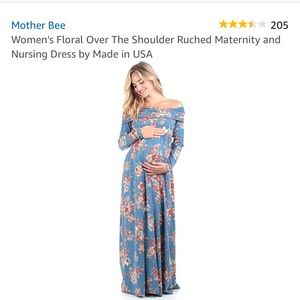 Cowl neck maternity dress